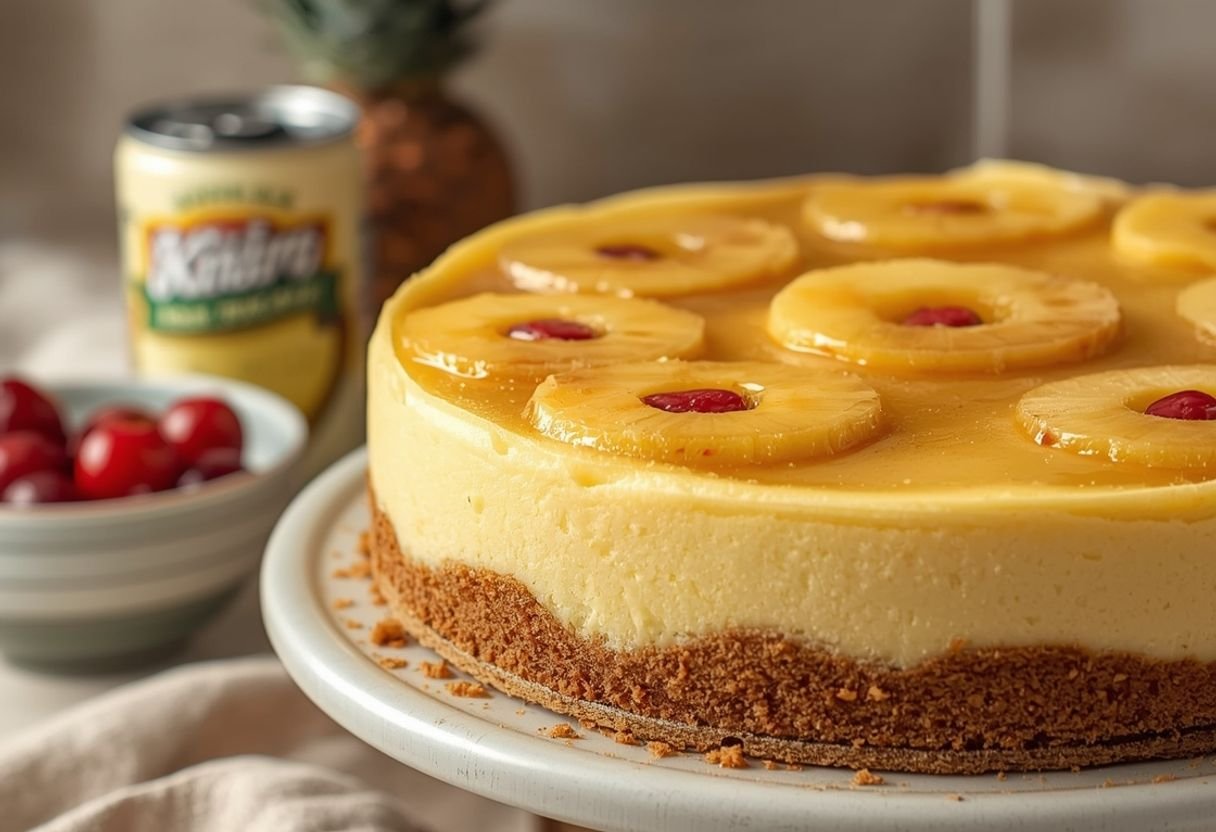 Pineapple Upside Down Cheesecake: The ULTIMATE Easy Recipe 3 Pineapple upside down cheesecake - Process or ingredients